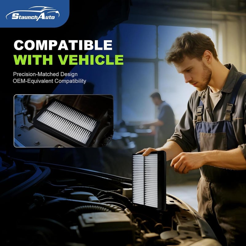 StaunchAuto Engine & Cabin Air Filter for Hyundai Sonata Gas (2015-2019) Air filter for Car Replacement CF12151 CA11942 Automotive Accessories-2 Pack - Image 5